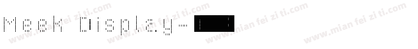Meek Display字体转换